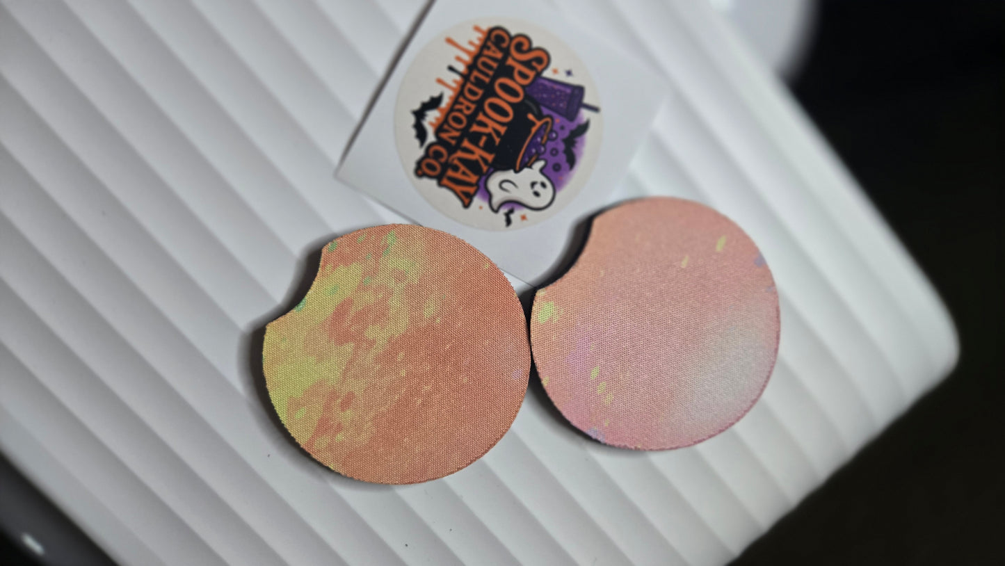 Orange brust car coaster